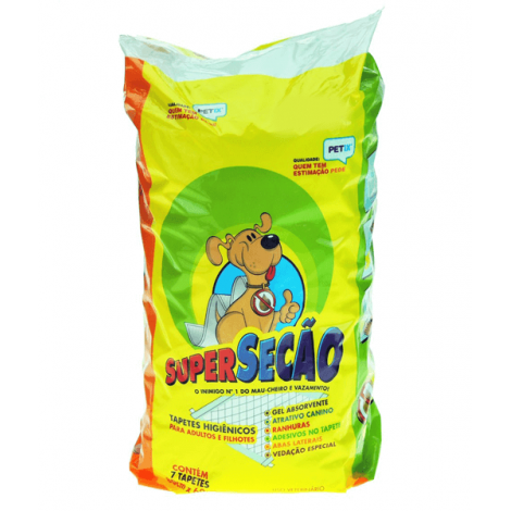 Tapete higiênico super secão com 30 unidades 80x60cm Tapete higiênico super secão com 30 unidades 80x60cm
