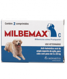 Milbemax C 5 A 25 KG – 2 Comprimidos