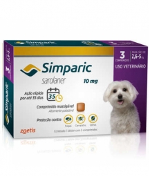 SIMPARIC 10M 3 COMPRIMIDOS – CAES  DE 2,6 A 5KG