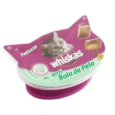 Petisco Whiskas Temptations Bola de Pelo 40g