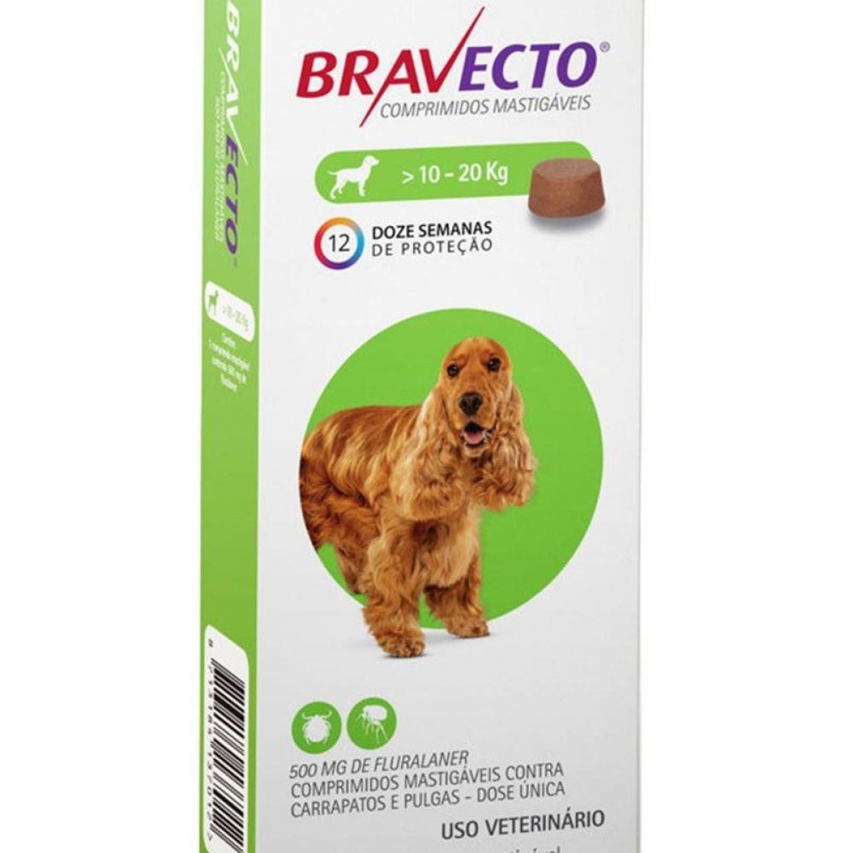 Bravecto 500mg ( 10 a 20kg) Neon Pet Shop