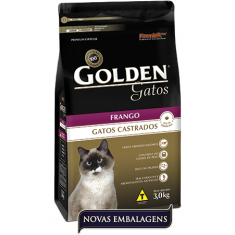 Golden Gatos Castrados Frango 10kg