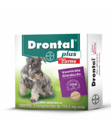 Drontal Plus Carne - 2 comprimidos (até 10kg)