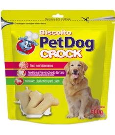 Biscoito Pet Dog Crock 500g