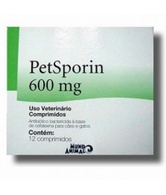 Petsporin 600mg - 12 comprimidos