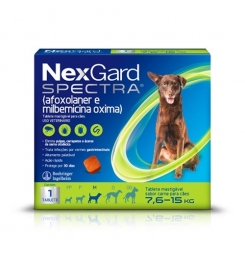 Nexgard Spectra M - 7,6 a 15kg - 1 tablete Nexgard Spectra M - 7,6 a 15kg - 1 tablete