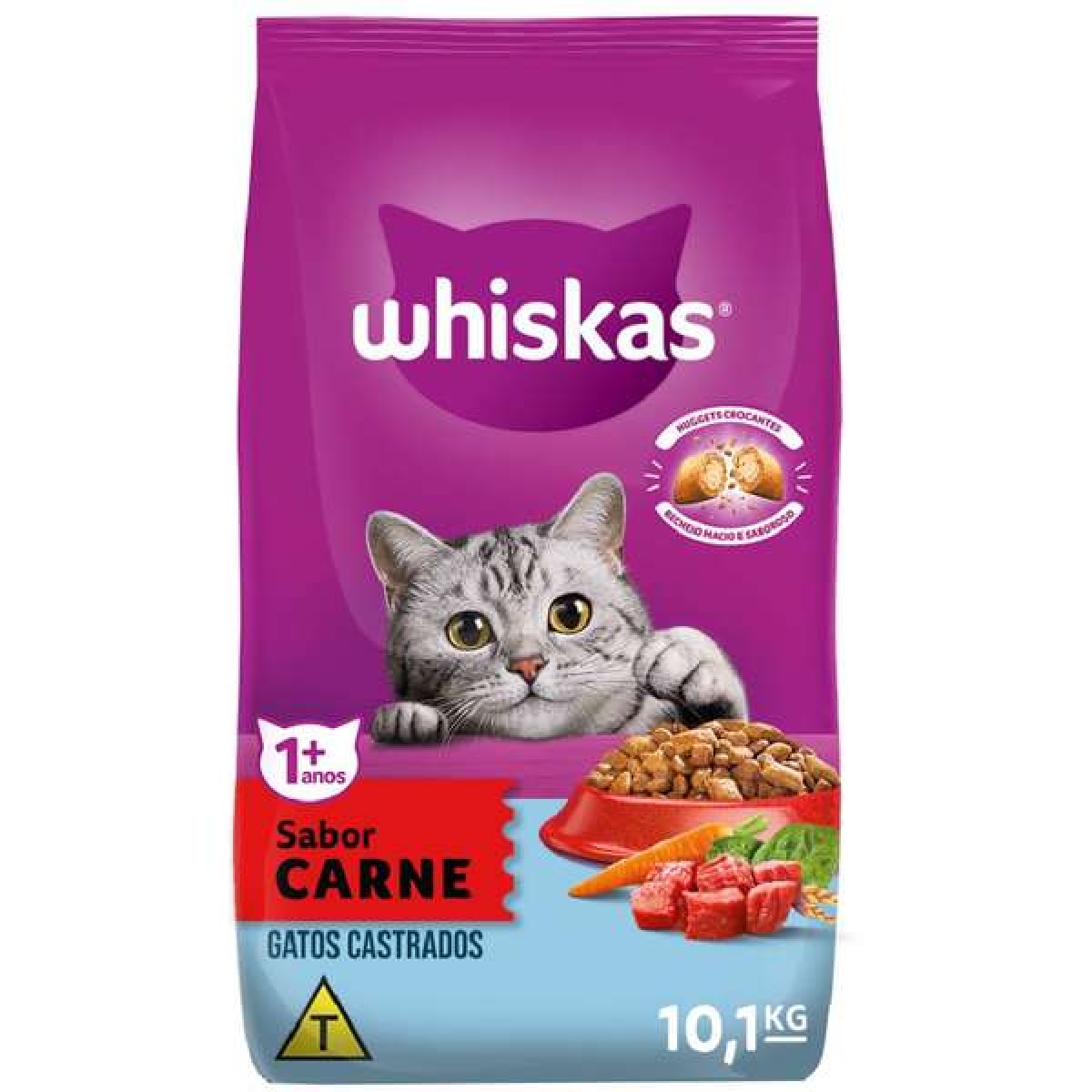 Whiskas Castrados Carne 10,10kg Neon Pet Shop